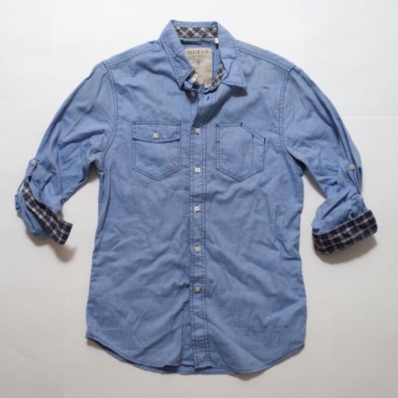 Guess Other - Blue Oxford with detailing